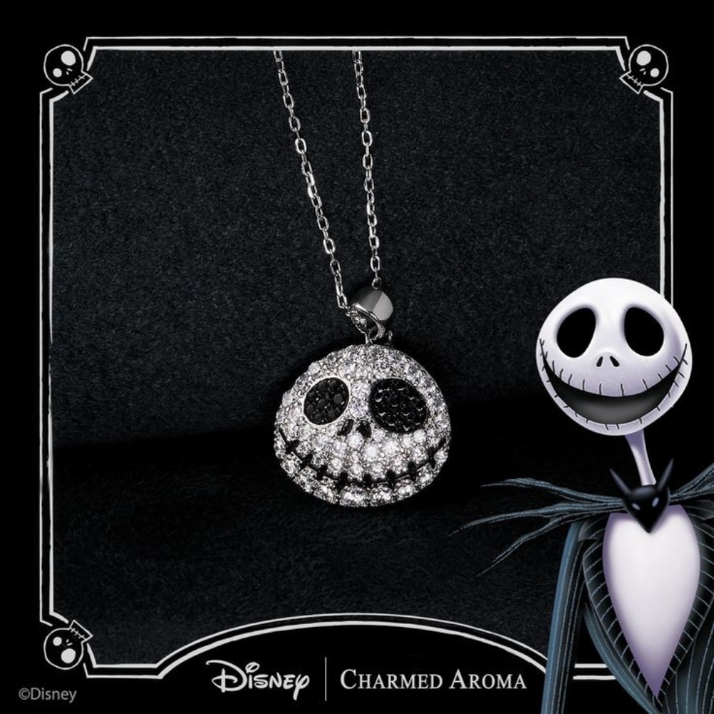 Jack Skellington 925 Sterling Silver Necklace, Nightmare Before Christmas
